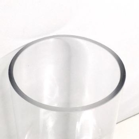 Clear Glass Cylinder Vase 20cm