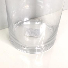 Clear Glass Cylinder Vase 20cm