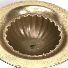 Gold Metal Footed Bowl 16cm
