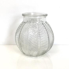 Clear Bubble Glass Bowl 12cm