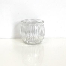 Ribbed Tealight Holder 7cm