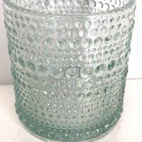 Clear Dimpled Vase 8cm