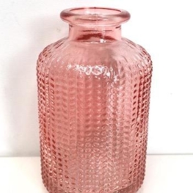 Pink Dimple Vase 10cm