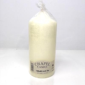 Ivory Chapel Candle 180 80