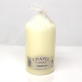 Ivory Chapel Candle 150 80