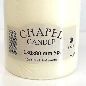 Ivory Chapel Candle 130 80