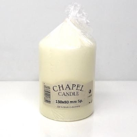 Ivory Chapel Candle 130 80