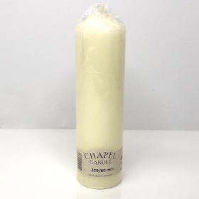 Ivory Chapel Candle 220 60