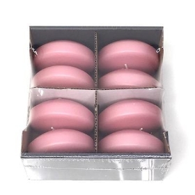Rose Pink Large Floating Candles x 8