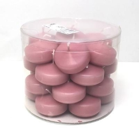 Rose Pink Floating Candles x 28