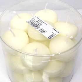 Ivory Floating Candles x 28