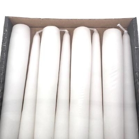 White Large Tapered Candle x 8