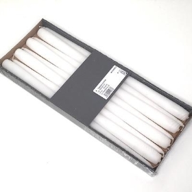 White Large Tapered Candle x 8