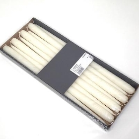 Ivory Large Tapered Candle x 8