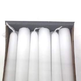 White Tapered Candle x 12