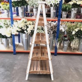Wooden Ladder Display Stand 148cm