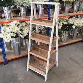 Wooden Ladder Display Stand 148cm