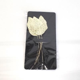 Gold Rose Leaf x 6