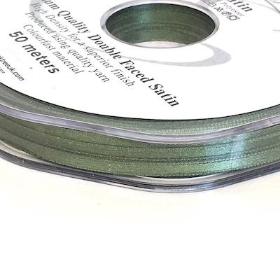 Sage Green Satin Ribbon 3mm