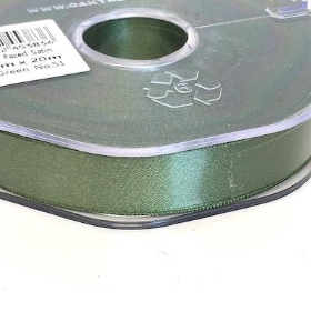 Sage Green Satin Ribbon 15mm