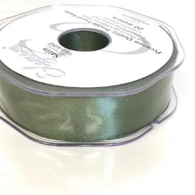 Sage Green Satin Ribbon 25mm