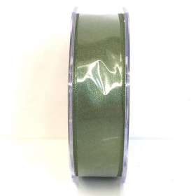 Sage Green Satin Ribbon 25mm