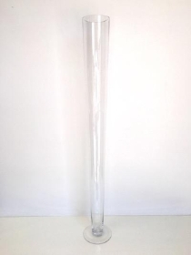 Glass Conical Vase 100cm