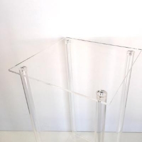 Clear Acrylic Plinth 60cm