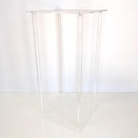 Clear Acrylic Plinth 60cm