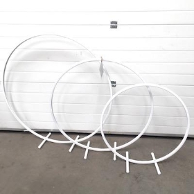 White Standing Hoop Set Of 3