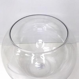 Clear Goldfish Glass Bowl 25cm