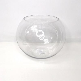 Clear Goldfish Glass Bowl 25cm