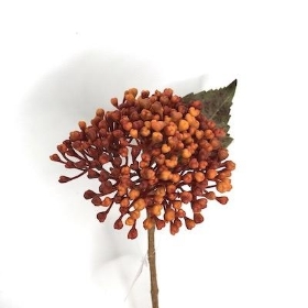 Orange Hydrangea Berry 38cm