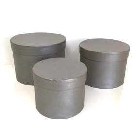 Grey Hat Box Set Of 3 