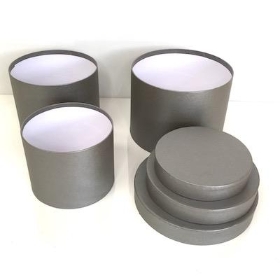 Grey Hat Box Set Of 3 