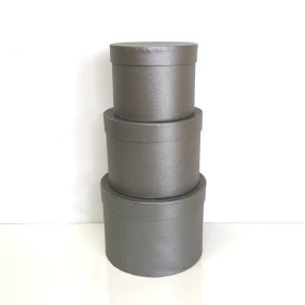 Grey Hat Box Set Of 3