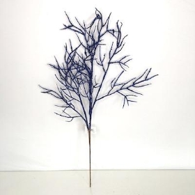 Royal Blue Glitter Twig 55cm