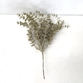 Champagne Glitter Eucalyptus Pick 31cm