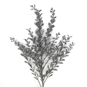 Pewter Boxwood Spray 54cm