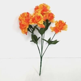 Orange Carnation Bush 36cm