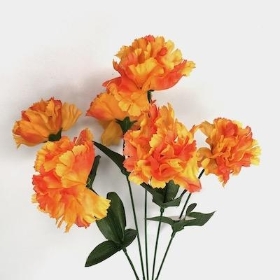 Orange Carnation Bush 36cm