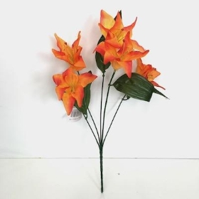 Orange Lily Bush 36cm