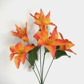Orange Lily Bush 36cm