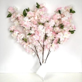 Pink Ivory Blossom Branch 90cm