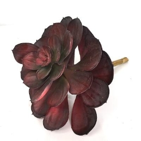 Artificial Red Succulent 14cm