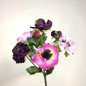 48 x Assorted Anemone Bush 28cm