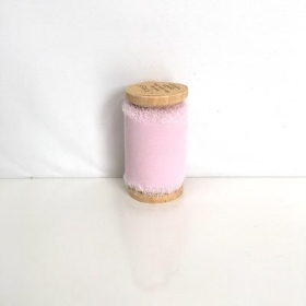 Light Pink Frayed Edge Chiffon Ribbon 50mm