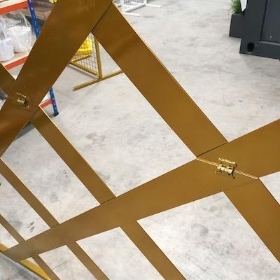 Gold Modern Lattice Frame 150cm