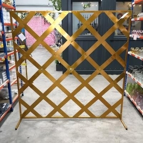 Gold Modern Lattice Frame 150cm