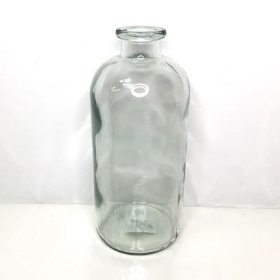 Clear Bottle Vase 25cm